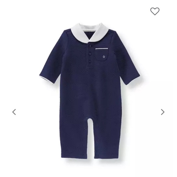 Janie and Jack Other - NWT Janie and Jack Navy Blue Quilted One-Piece Newborn